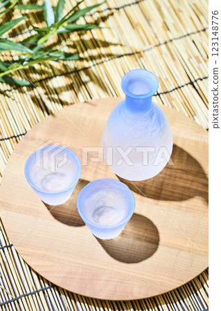 日本酒的形象：夏天、冷酒 123148776