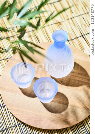 日本酒的形象：夏天、冷酒 123148779