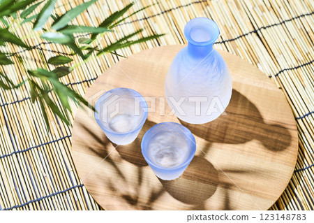 日本酒的形象：夏天、冷酒 123148783