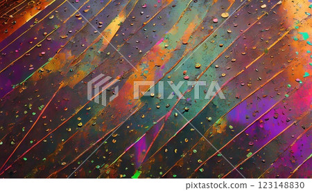 Colorful abstract art where rust and light intersect 123148830
