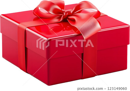 Gift box with ribbon 123149060