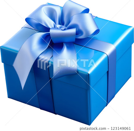 Gift box with ribbon 123149061
