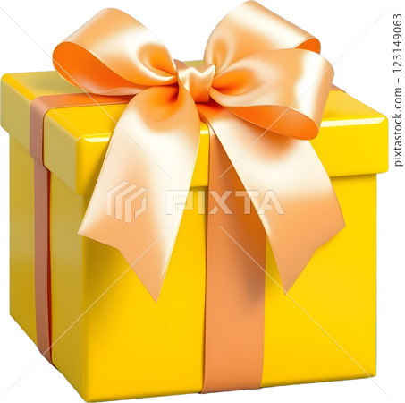 Gift box with ribbon 123149063