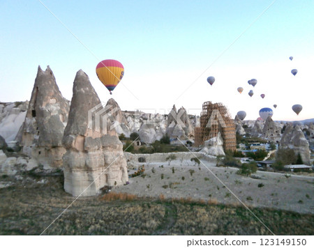 Travel in Türkiye. Shots taken in Cappadocia. Travel in Türkiye. Shots taken in Cappadocia. 123149150
