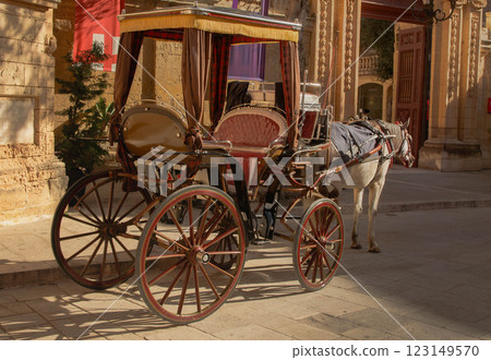 Classic Horse Carriage Ride in Mdina, Malta Explore the Silent City Classic Horse Carriage Ride in Mdina, Malta Explore the Silent City 123149570