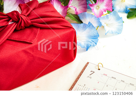 盛夏禮物｜風呂敷、日曆與牽牛花 123150406
