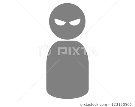 Suspicious person silhouette (suspicious person icon) 123150505