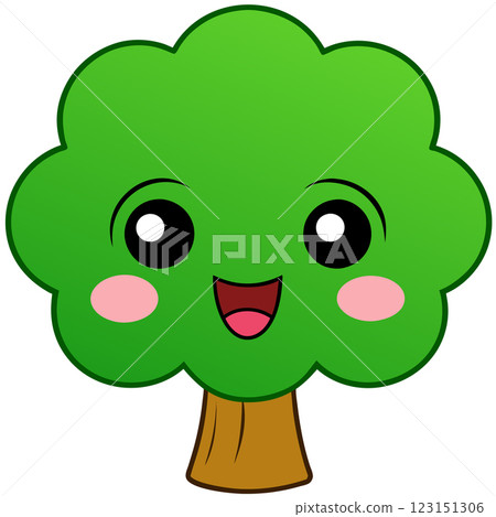 Charming Cute Tree Character Vector Illustration for Children's Books, Eco Branding, and T shirt Designs Charming Cute Tree Character Vector Illustration for Children's Books, Eco Branding, and T shirt Designs 123151306