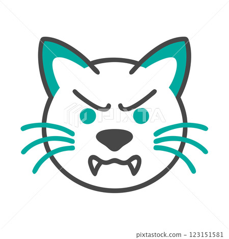 Angry Cat Silhouette Vector Icon Bold Mascot Logo for Sports Teams, Branding, and T-Shirt Design Graphics Angry Cat Silhouette Vector Icon Bold Mascot Logo for Sports Teams, Branding, and T-Shirt Design Graphics 123151581