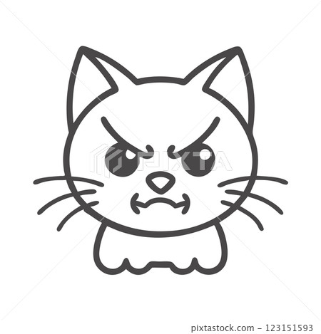 Angry Cat Silhouette Vector Icon Bold Mascot Logo for Sports Teams, Branding, and T-Shirt Design Graphics Angry Cat Silhouette Vector Icon Bold Mascot Logo for Sports Teams, Branding, and T-Shirt Design Graphics 123151593