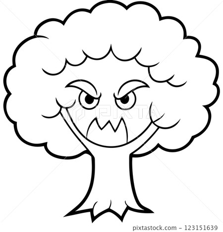 Angry Tree Character Cartoon Illustration Expressive Nature Icon for Campaigns Branding and T Shirt Design Angry Tree Character Cartoon Illustration Expressive Nature Icon for Campaigns Branding and T Shirt Design 123151639