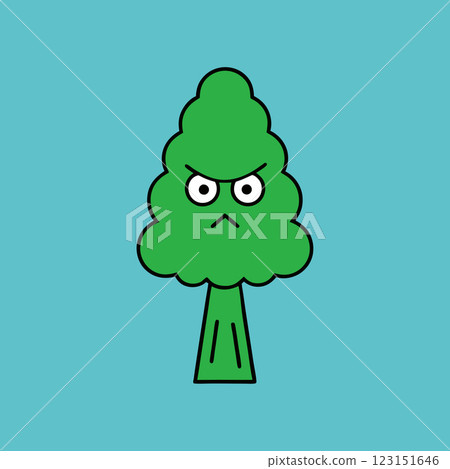 Angry Tree Character Cartoon Illustration Expressive Nature Icon for Campaigns Branding and T Shirt Design Angry Tree Character Cartoon Illustration Expressive Nature Icon for Campaigns Branding and T Shirt Design 123151646
