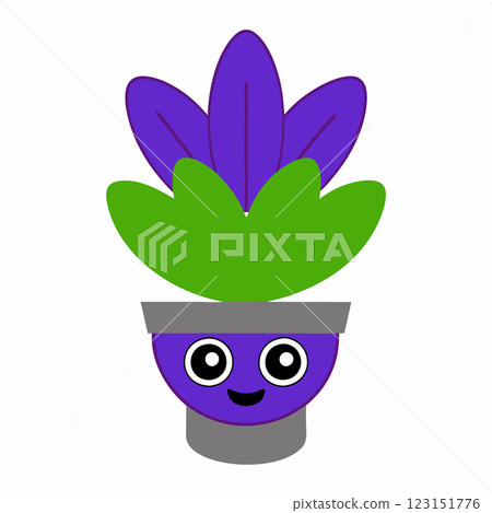 Minimalist Potted Lavender Plant Icon Elegant Floral Illustration for Wellness and Eco Friendly Designs 123151776
