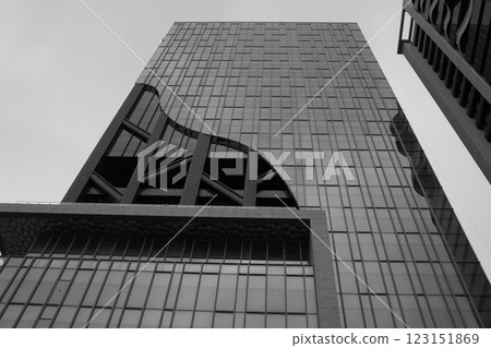 black and white architecture modern outdoor monochrome black and white architecture modern outdoor monochrome 123151869