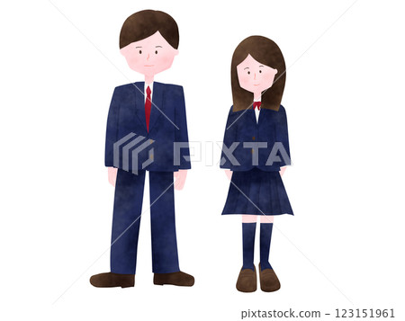 穿制服的學生 123151961