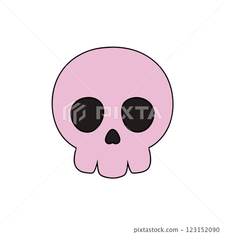 Human Skull Silhouette Vector Art Illustration Line Art Design for Anatomy, Gothic & Tattoo Themes Human Skull Silhouette Vector Art Illustration Line Art Design for Anatomy, Gothic & Tattoo Themes 123152090