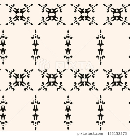 Vector minimal geometric seamless pattern. Small linear element modern lux fabric design textile swatch ladies dress, man shirt all over print block  123152273