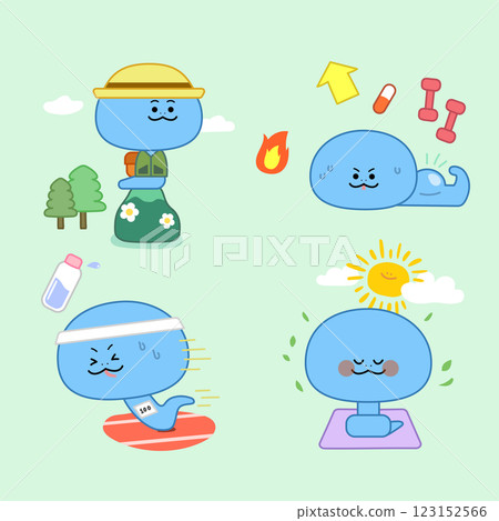 Year of the Snake Snake Character Movement Theme Sticker 123152566