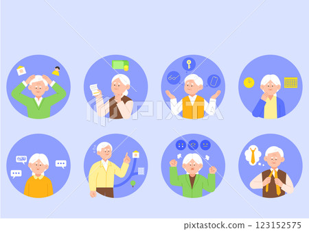 Illustration Introducing Self-Checking Methods for Dementia Illustration Introducing Self-Checking Methods for Dementia 123152575