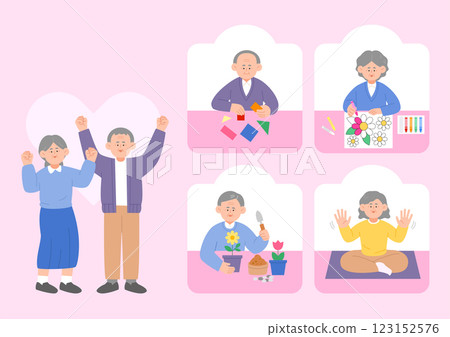 Effective dementia prevention program illustration Effective dementia prevention program illustration 123152576