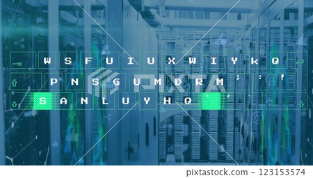 Image of data processing over computer servers Image of data processing over computer servers 123153574
