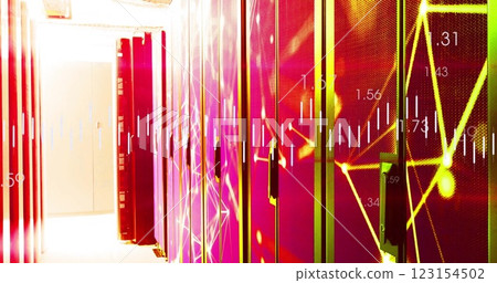 Image of digital data processing over computer servers 123154502