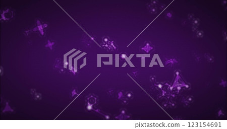 Image of molecules on purple background Image of molecules on purple background 123154691
