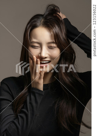 A woman in her 20s exhausted from depression 123156022