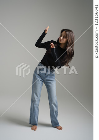 A woman in her 20s avoiding people due to depression A woman in her 20s avoiding people due to depression 123156041