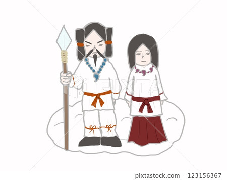 日本神話中的伊邪那岐與伊邪那美兩位神 日本神話中的伊邪那岐與伊邪那美兩位神 123156367