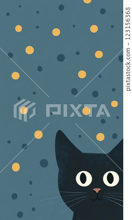 Background with blue-eyed cat 123156368