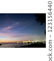 A distant view of the nightscape of Chatan, Okinawa 123156440