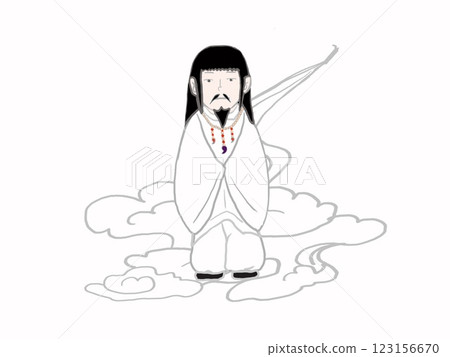 日本神話中的神結神站在雲端 日本神話中的神結神站在雲端 123156670