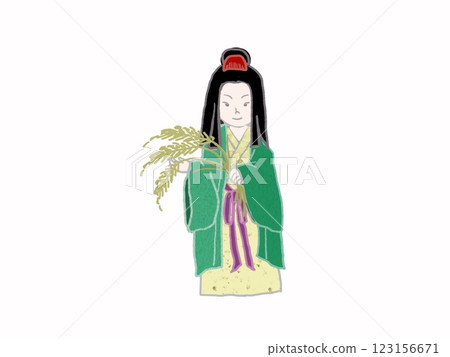 Kushinada-hime, a character in Japanese mythology Kushinada-hime, a character in Japanese mythology 123156671