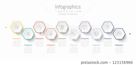 Infographic 10 options design elements for your business data. Vector Illustration. Infographic 10 options design elements for your business data. Vector Illustration. 123156966