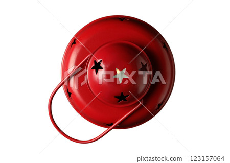 PNG, Ramadan. Red lamp in Moroccan style, isolated on white background. 123157064