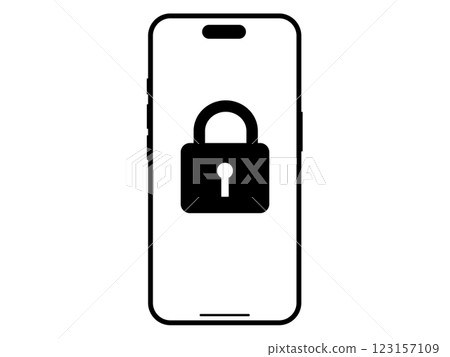 Smartphone security icon 123157109