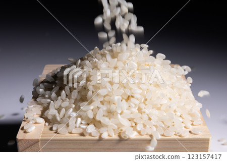Rice in a masu Rice in a masu 123157417