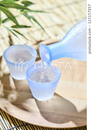 Image of Japanese sake: Summer, cold sake Image of Japanese sake: Summer, cold sake 123157857