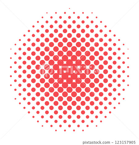 簡單易用的圓形半色調材質 123157905