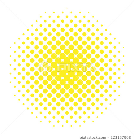 Simple and easy to use circular halftone material 123157908