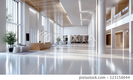 Modern Office Lobby 123158044