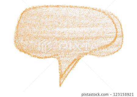 Separate orange speech bubble on transparent background. Separate orange speech bubble on transparent background. 123158921