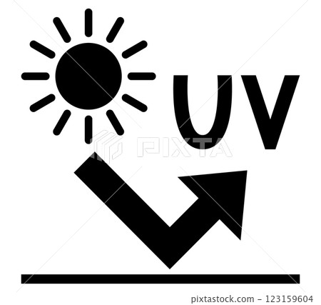 UV protection icon illustration UV protection icon illustration 123159604