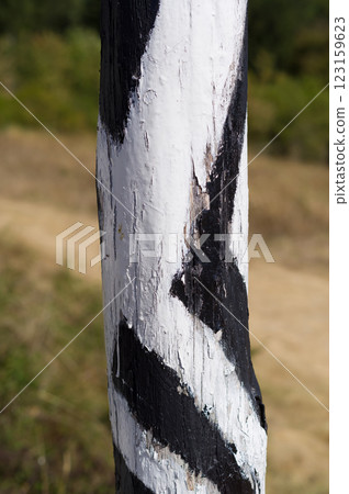 Close-up view of landmark in the landscape. A place that serves as an anchor point and enables a safe journey. Close-up view of landmark in the landscape. A place that serves as an anchor point and enables a safe journey. 123159623