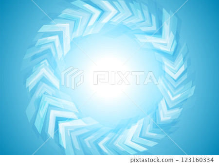 Technology abstract background with bright blue glossy circular arrows Technology abstract background with bright blue glossy circular arrows 123160334