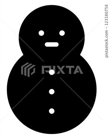 Snowman icon illustration Snowman icon illustration 123160758