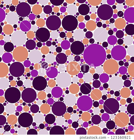Abstract seamless violet or purple circles background. Geometric pattern. Pattern for print, advertising, web design. 123160921