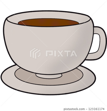 The illustration of a coffee 123161174