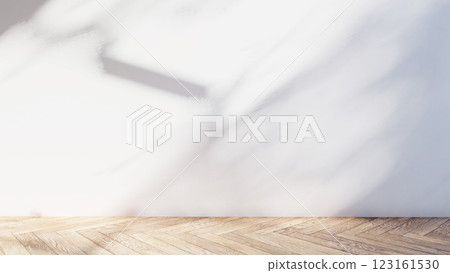 empty interior room shadow wall space background mock up architecture sunlight. empty home modern window light floor design apartment white house indoor. blank minimal concept backdrop bright clean. 123161530
